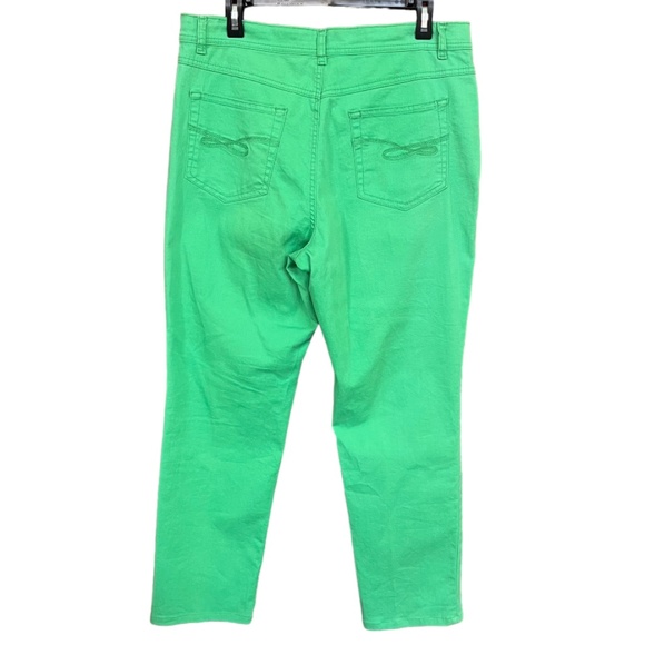 Style & Co Jeans Green Tummy Control Jeans Size 14 EUC - Picture 2 of 10